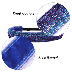 Nenjindz glitter headbands non-slip inner band maintains secure wear