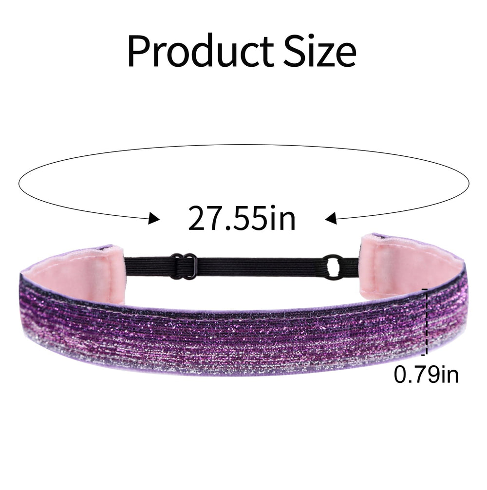 Nenjindz glitter headbands six colors for daily outfits