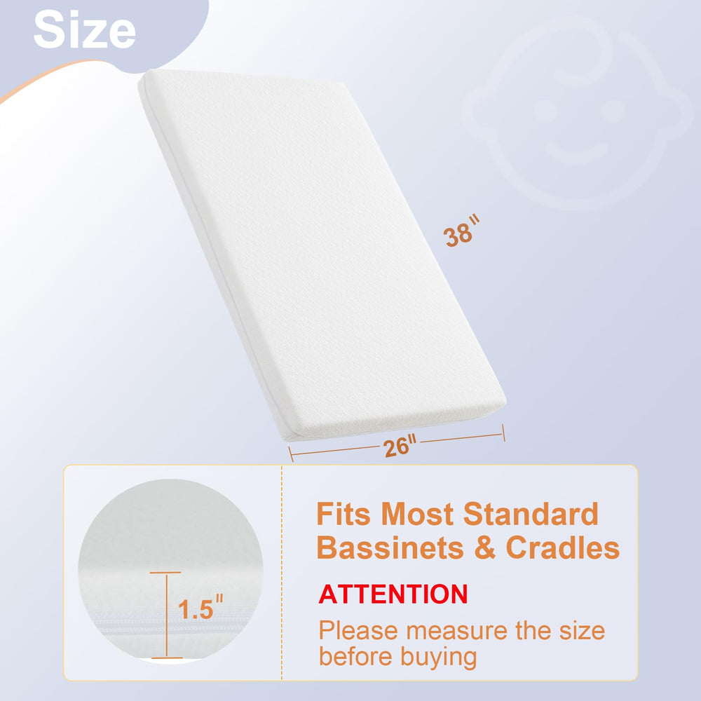 NeoBorn gel memory foam soft side provides cooling comfort for nap time