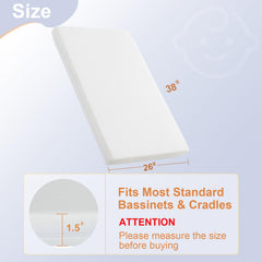 NeoBorn gel memory foam soft side provides cooling comfort for nap time