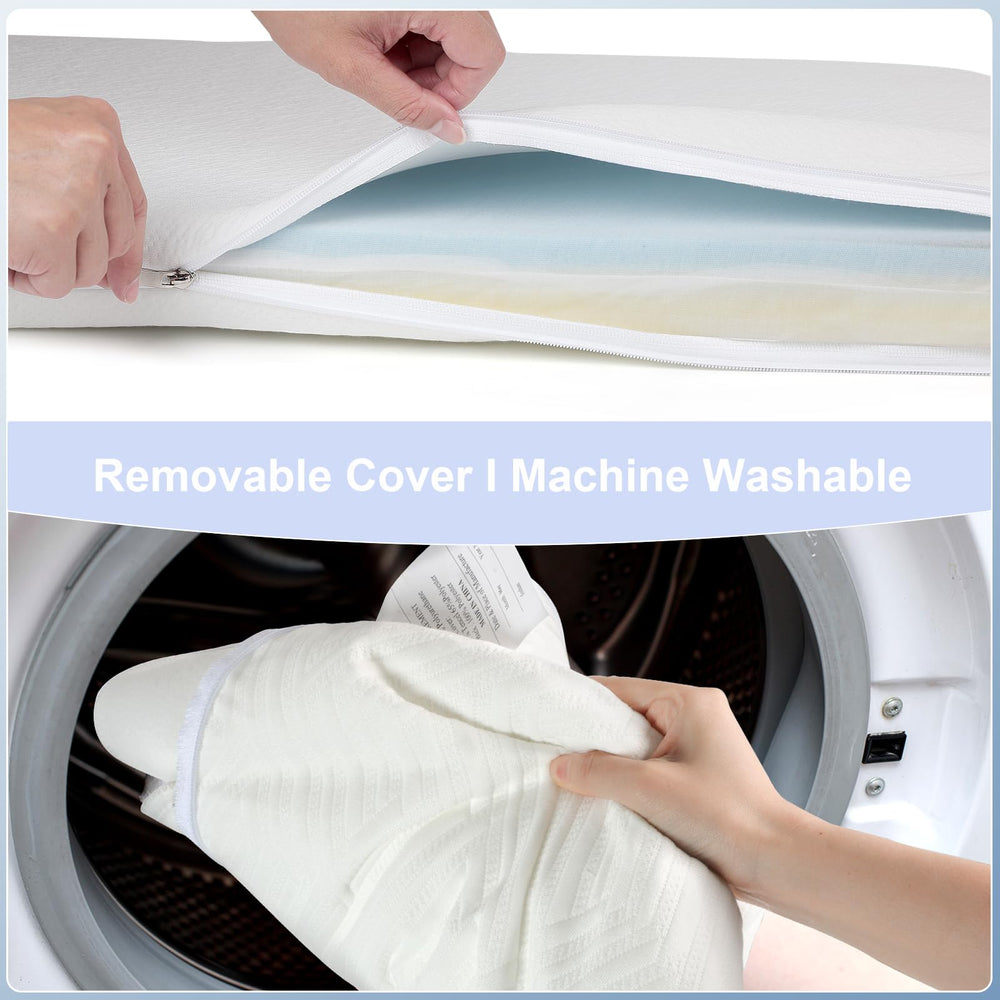 NeoBorn bassinet mattress pad machine-washable cover makes cleanup quick and easy.