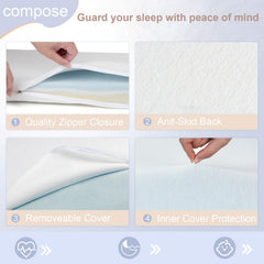 NeoBorn bassinet mattress pad waterproof-membrane protects against spills and stains for lasting freshness.