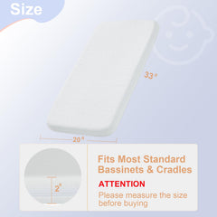 NeoBorn dual-sided mattress soft side with cooling gel memory foam detail.