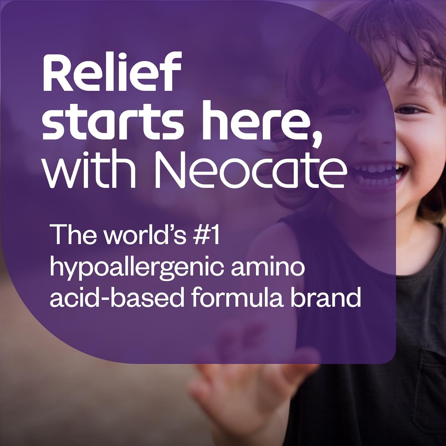 Medical food label of Neocate Junior indicates supervised-use benefits
