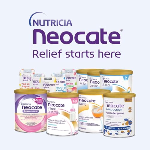 Neocate Junior nutrition label highlighting complete nutrients for development