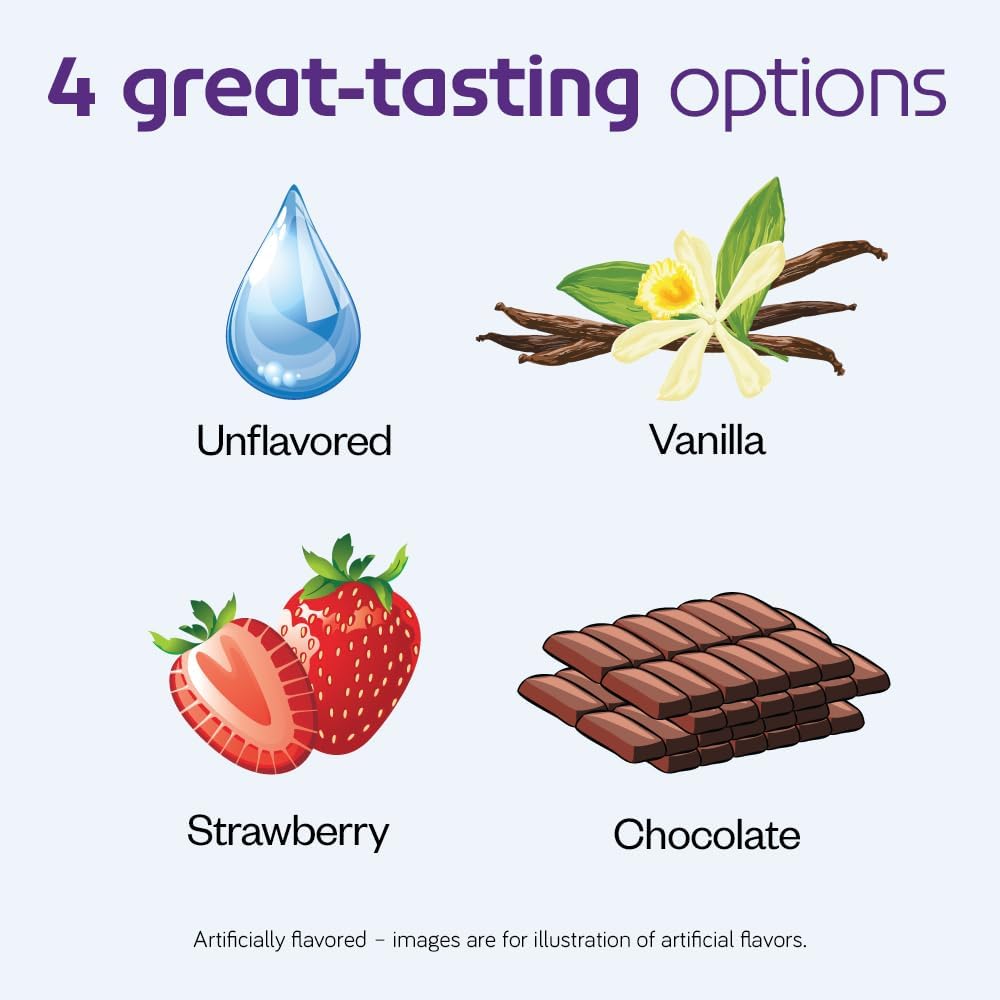 Neocate Junior strawberry flavor closeup highlighting kid-friendly taste