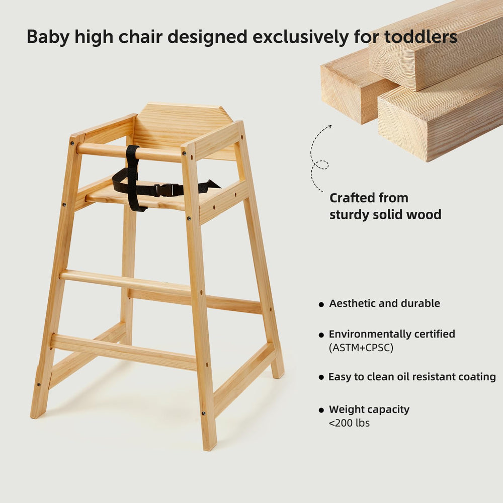 Neoflavie high chair detachable for easy cleaning after meals