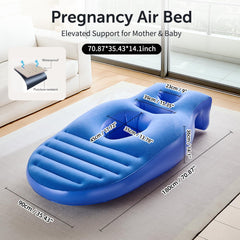 Neoflavie inflatable pillow head-rest promotes neck alignment for restful sleep.