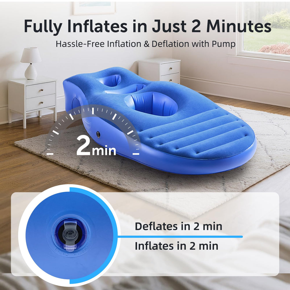 Neoflavie inflatable pillow portable-foldable fits carry-ons for travel comfort.