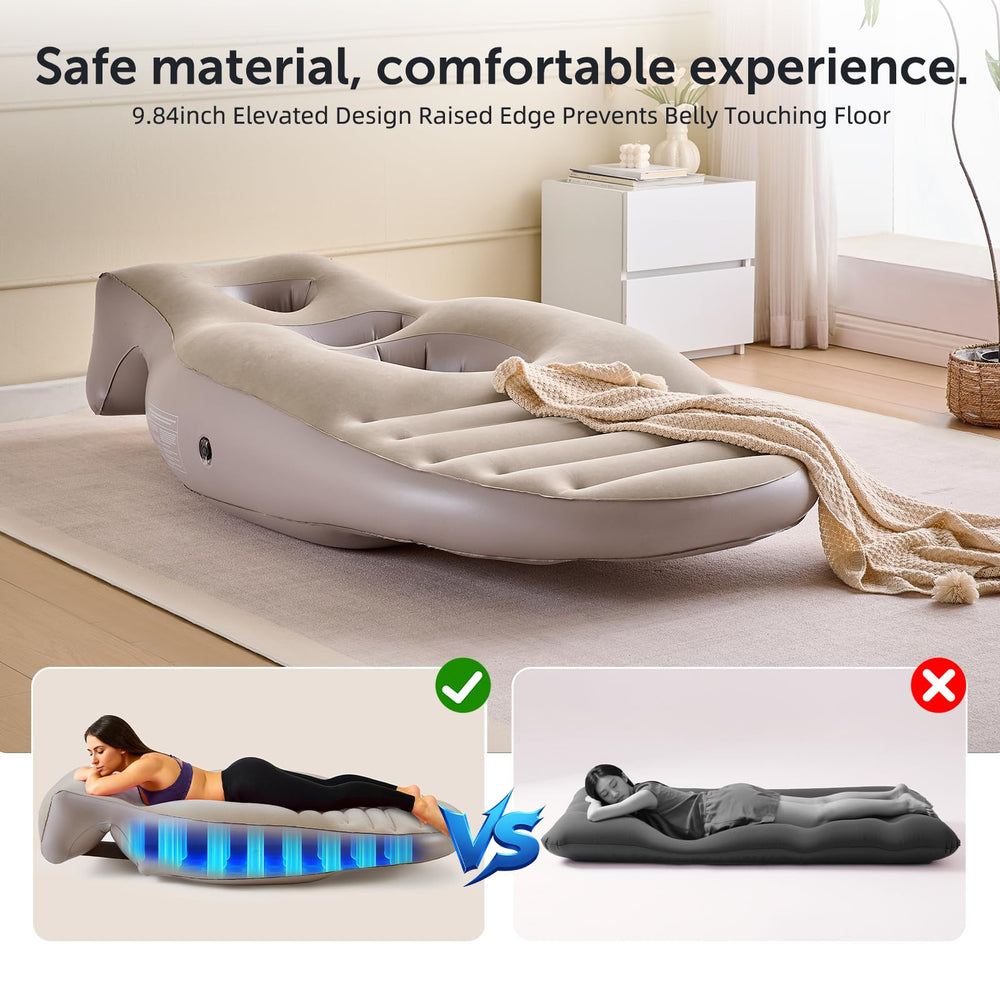 Neoflavie head and arm support aiding relaxed posture during massages or naps