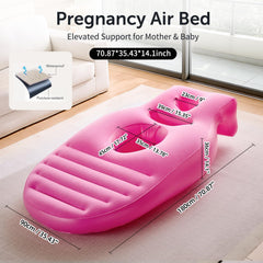 Neoflavie pregnancy pillow supports reading, lounging, and gentle stretches in comfort.