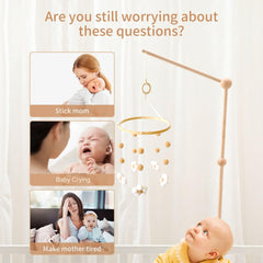 Nerdichic beech-wood base with spacers demonstrating anti-slip stability for crib mounting
