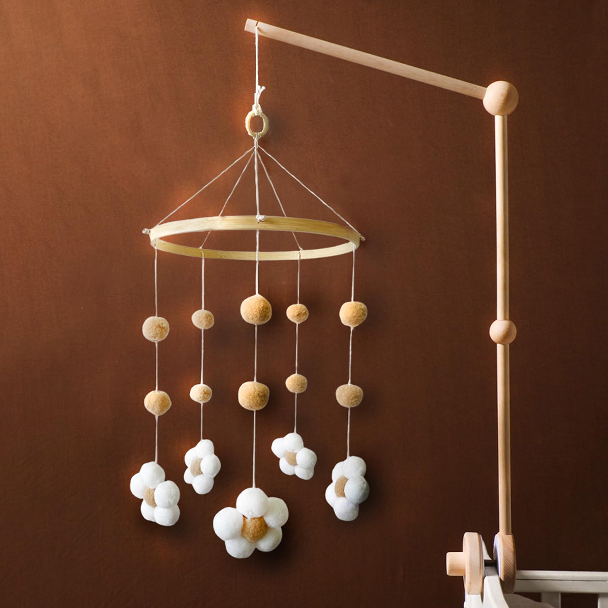 Nerdichic gift-ready wooden crib mobile hanger suitable for new parents