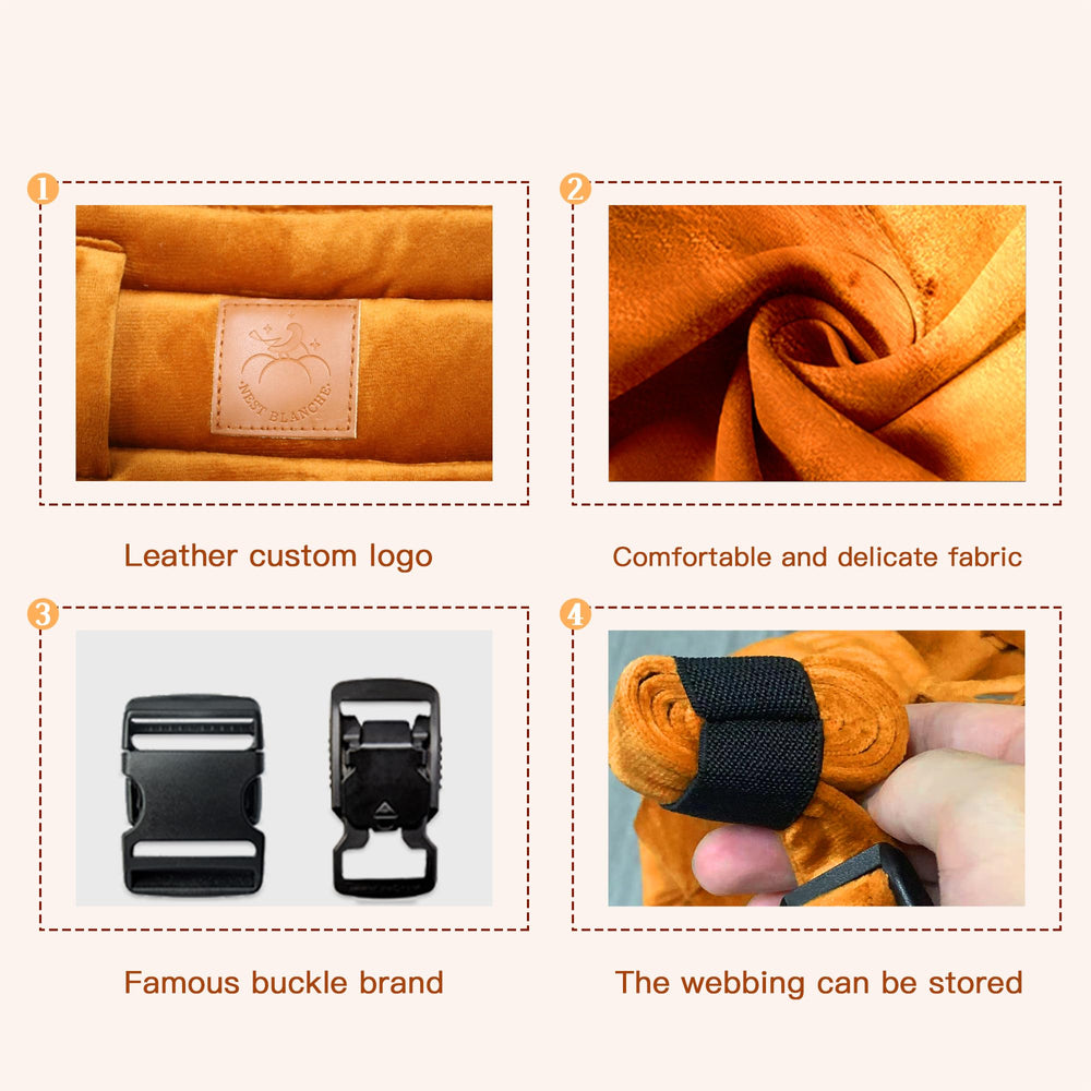 NEST BLANCHE neck support fold demonstrates padding for comfortable rest during carriage