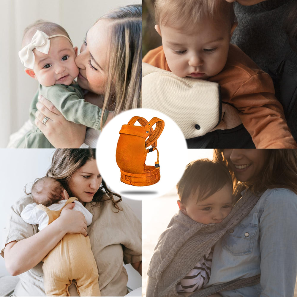 NEST BLANCHE wearing setup orange shows caregiver comfort during daily activities