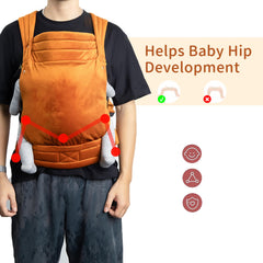 NEST BLANCHE X-shaped back design orange improves weight distribution for comfort