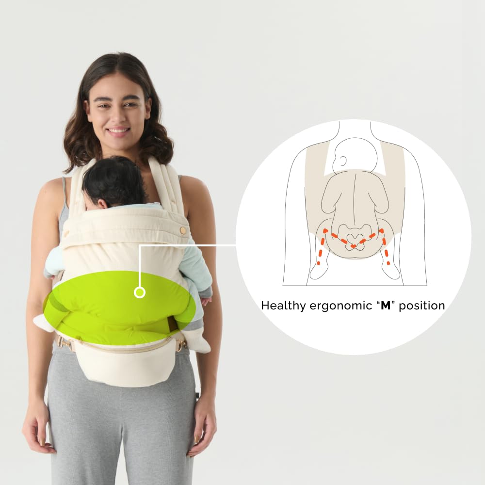 Nest Blanche breathable-fabric keeps both wearer and baby cool during wear