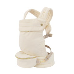 Nest Blanche ergonomic hip-position view showing baby in M-position for comfort