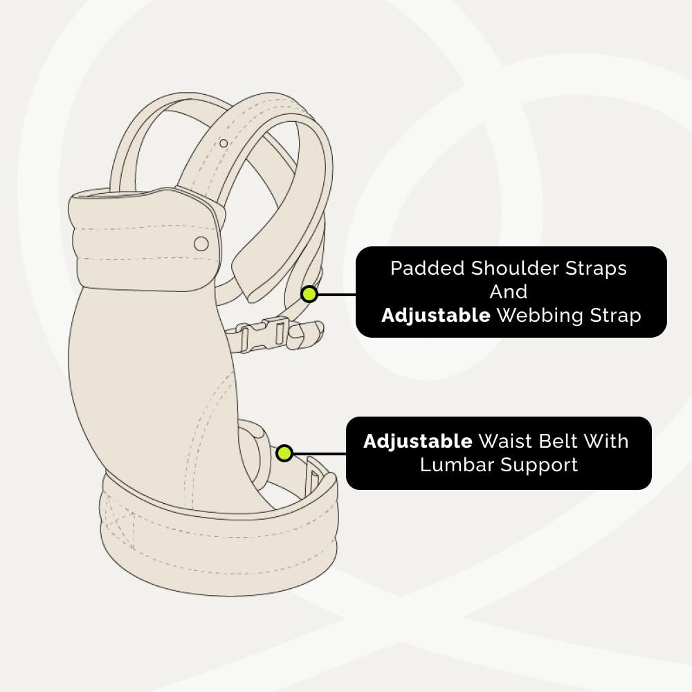 Nest Blanche front-carry buckle-tie system enables quick, secure adjustments.