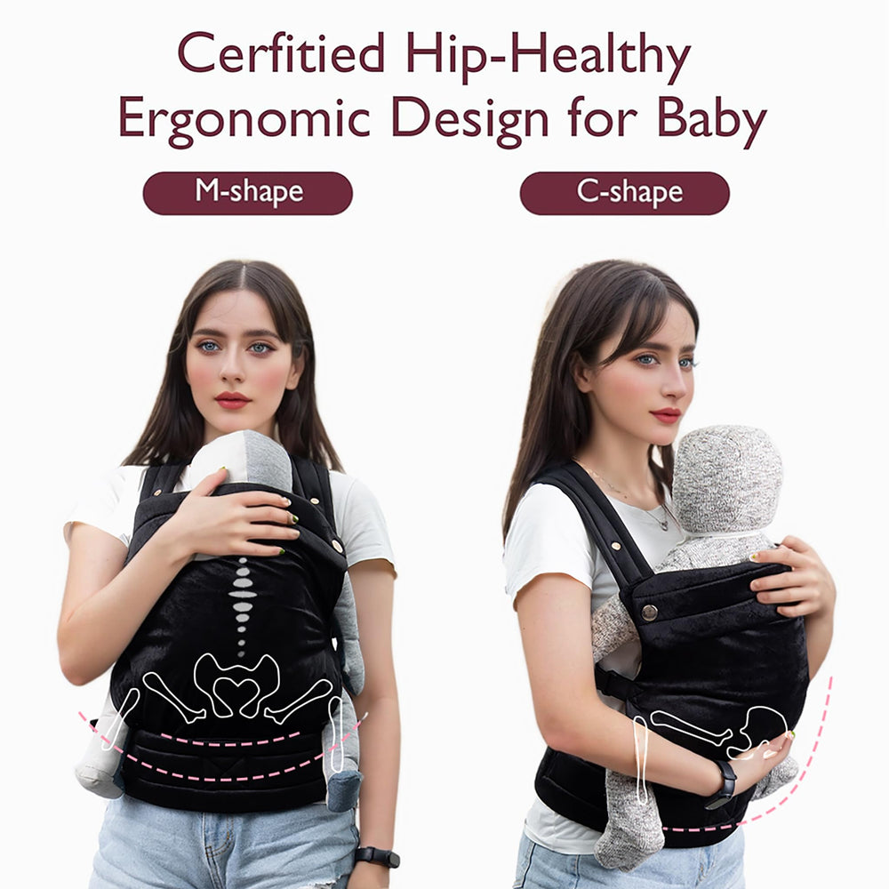 NEST BLANCHE x-shaped back design black distributes weight for comfortable all-day carrying