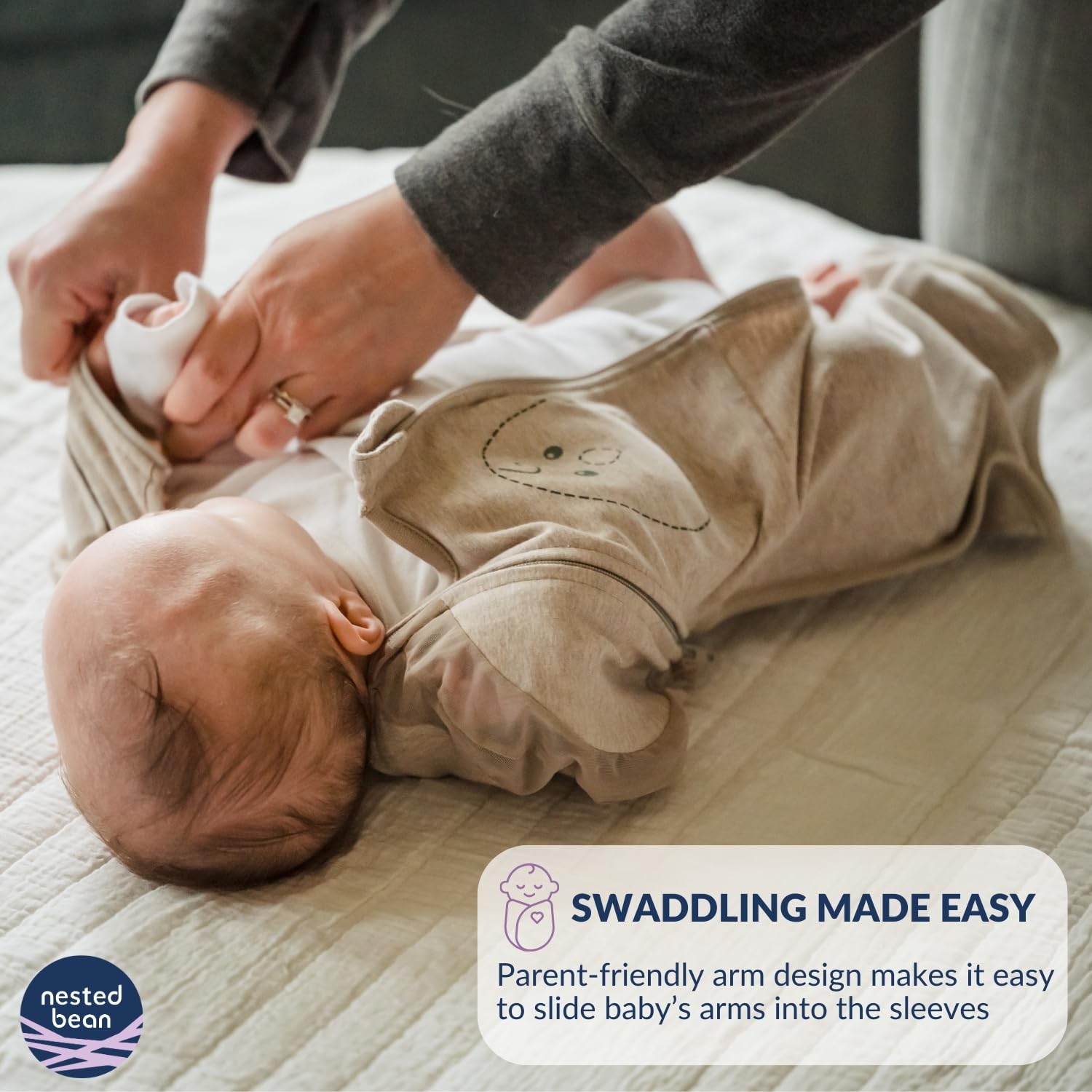 Nested Bean Air breathable fabric supports cool, cozy sleep without overheating