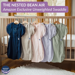 Nested Bean Air removable sleeves adapt as baby grows for easy dressing