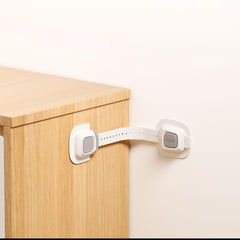 NestGuard adjustable straps close-up demonstrating flexible fit around corners.