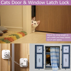 NestGuard cat door latch with adhesive demonstrates no-drill setup for pets.
