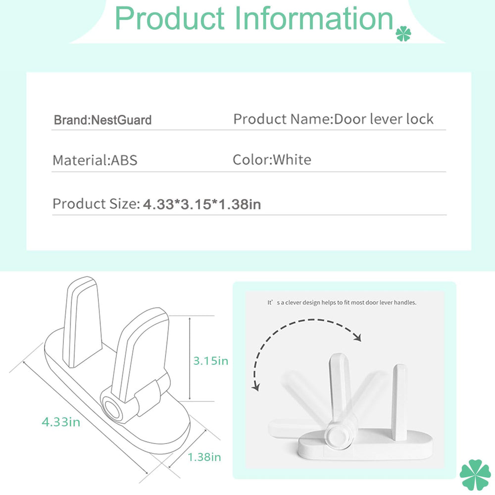 NestGuard adhesive won’t damage doors, removing with heat from a hair dryer