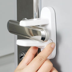 NestGuard door lever lock 2-pack box view highlights easy no-tool installation