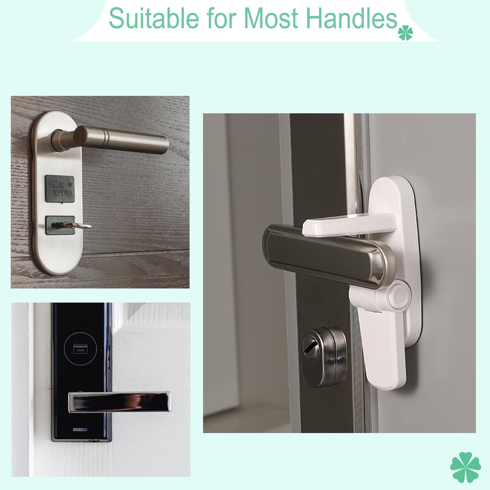 NestGuard lever lock suitable for bedrooms, classrooms, clinics, and offices