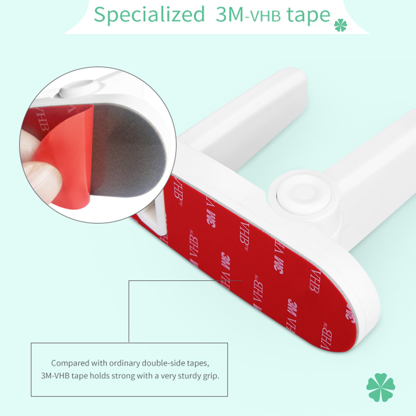 NestGuard on-door lever with white finish blends with decor.
