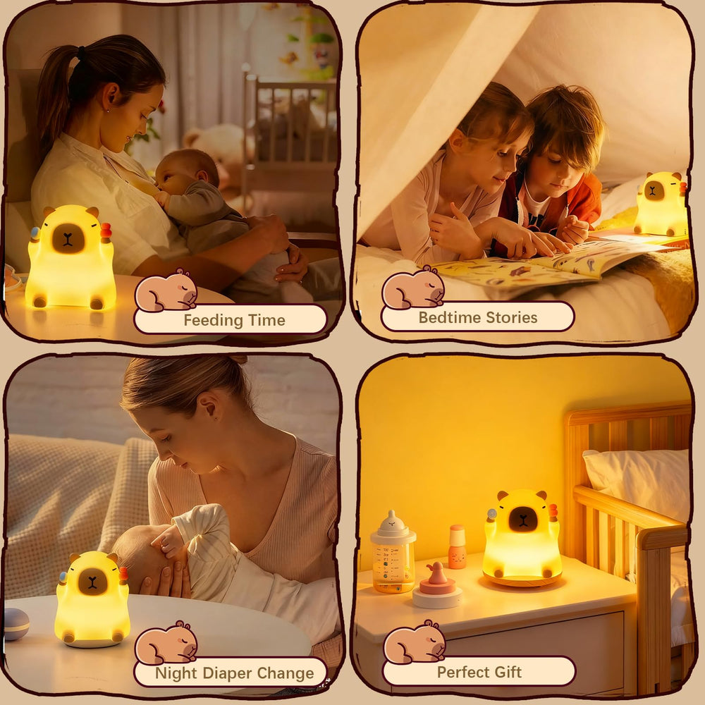 NesveCit Capybara Night Light BPA-free silicone-safe material