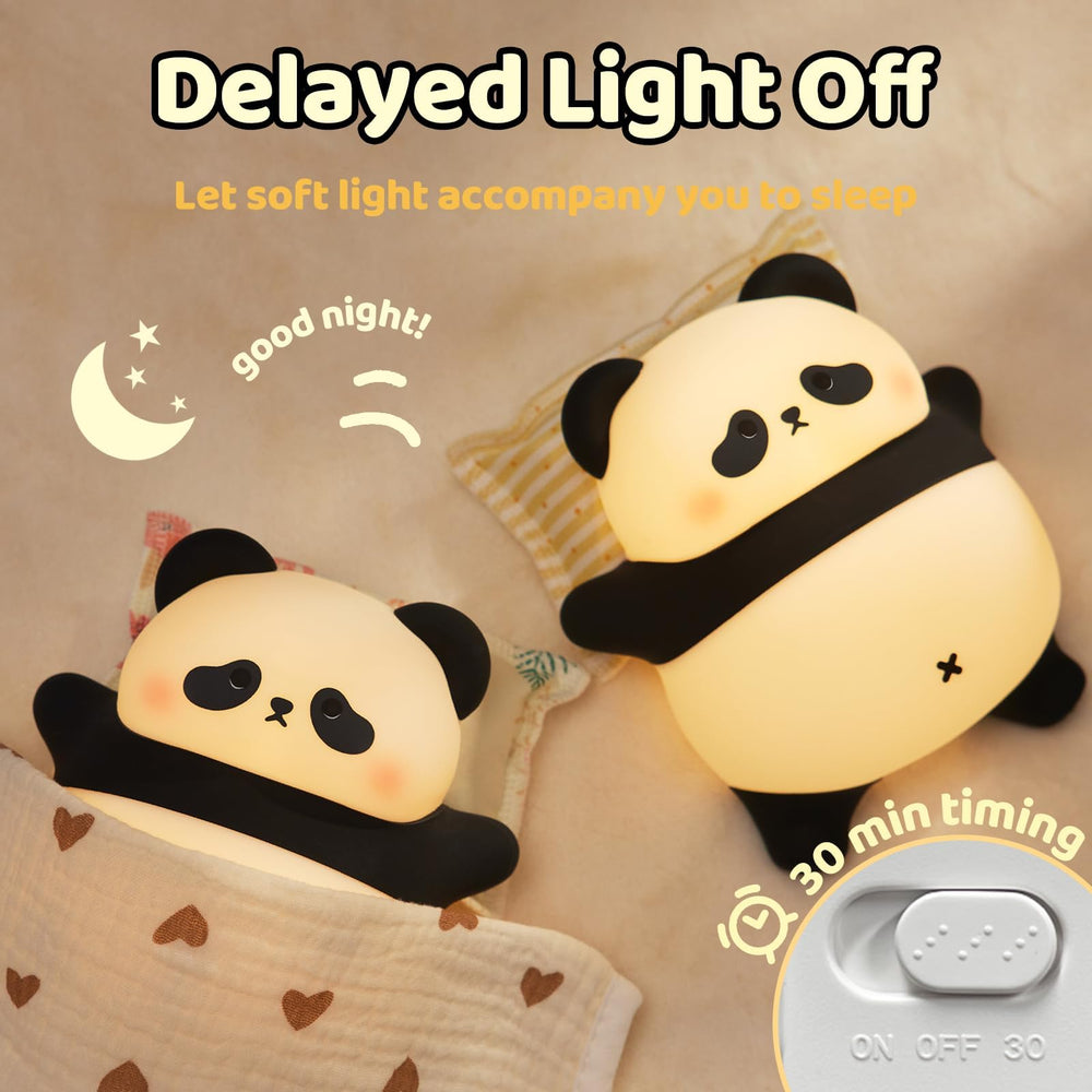 NesveCit Panda Night Light timer feature offers auto-off after sleep.