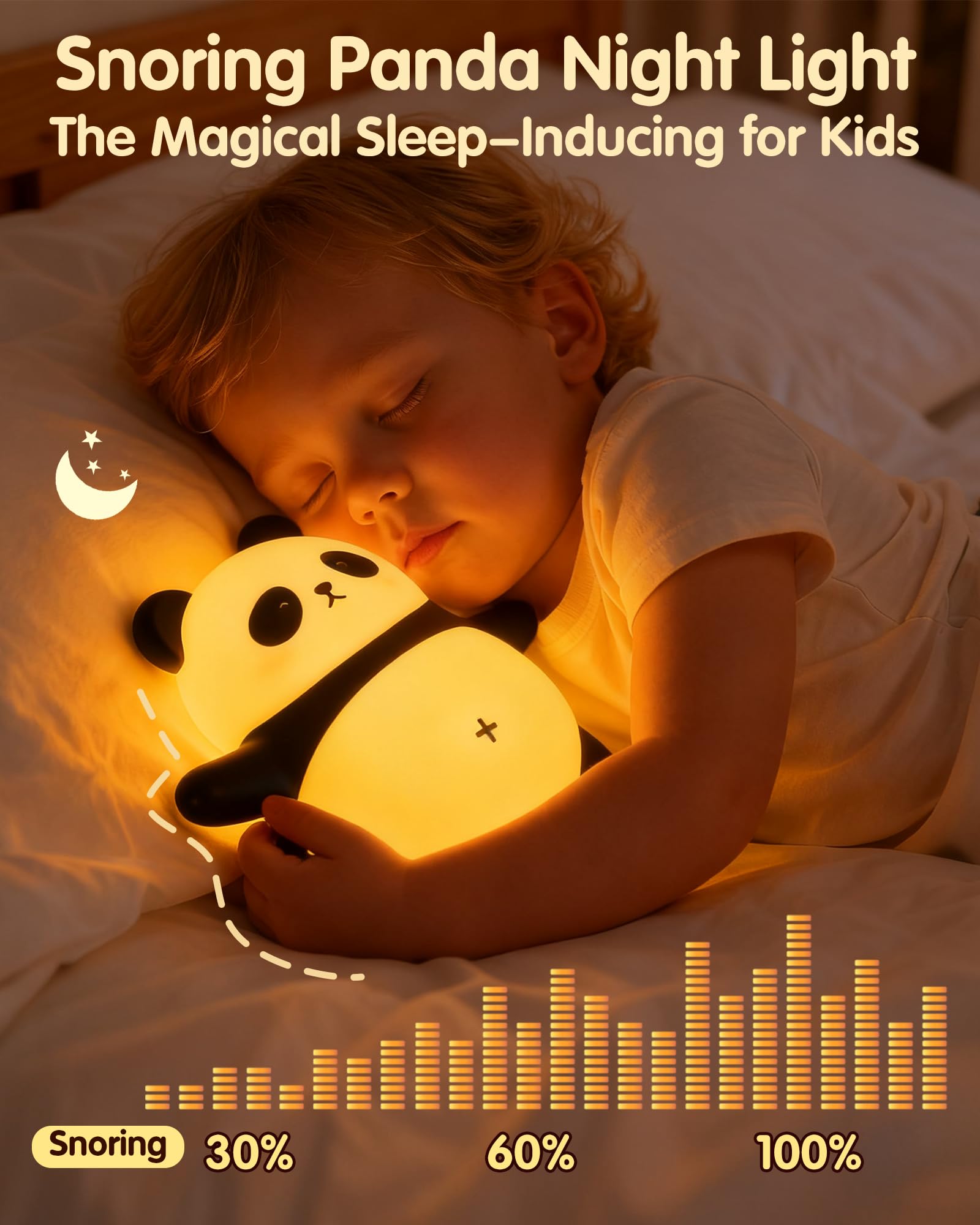 NesveCit Panda night light with auto-off timer for sleep routines.