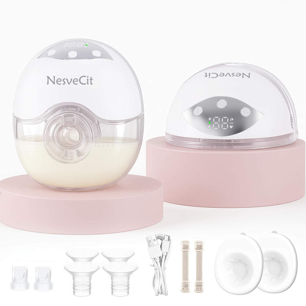 NesveCit wearable breast pump in-bra design for discreet, hands-free pumping