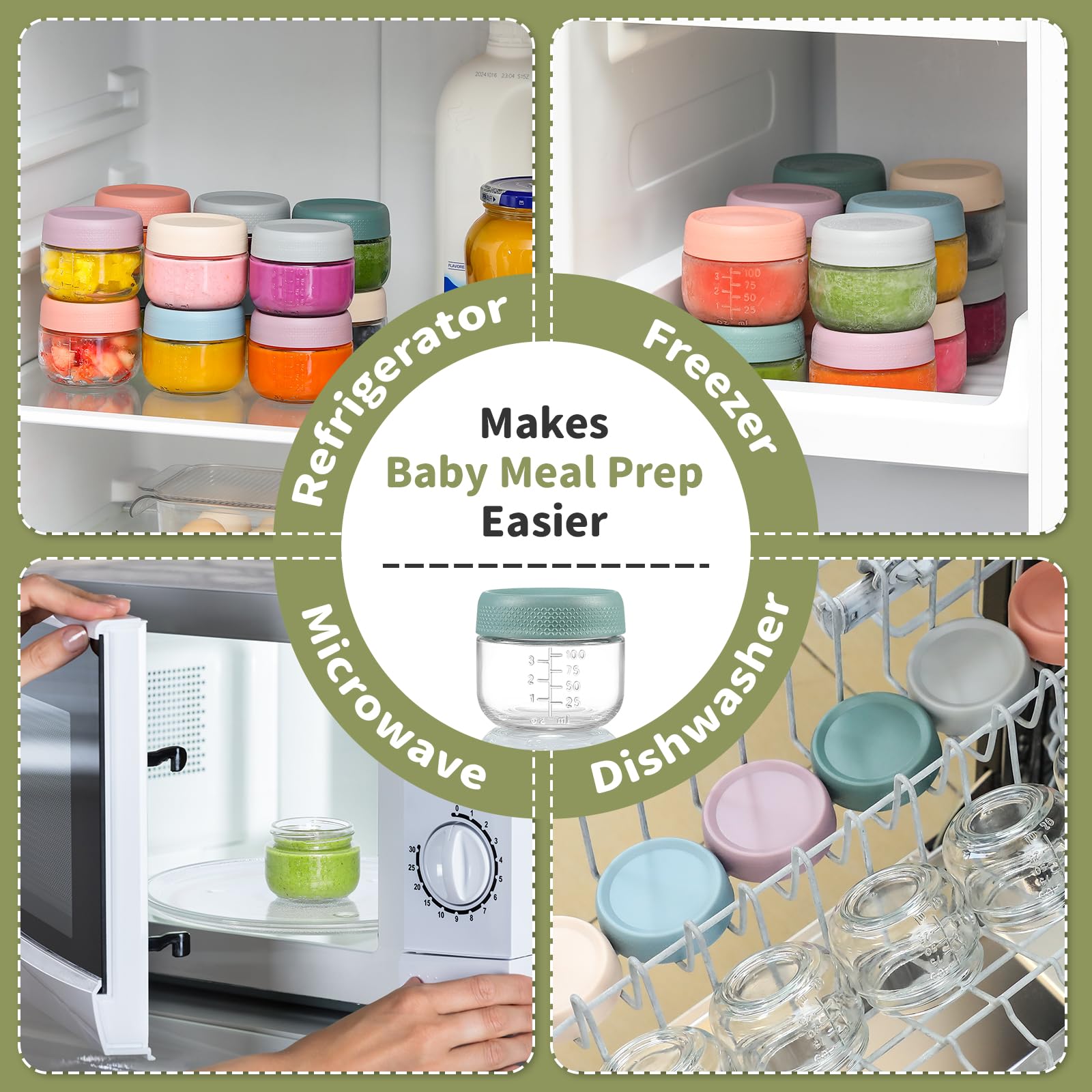 NETANY stackable design saves space in countertops and shelves.