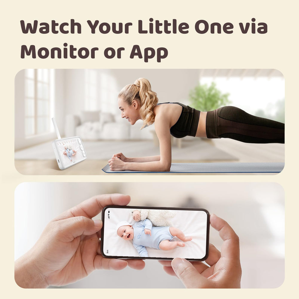 NETVUE Peekababy 1080p camera view delivers crisp night visibility and smooth motion.