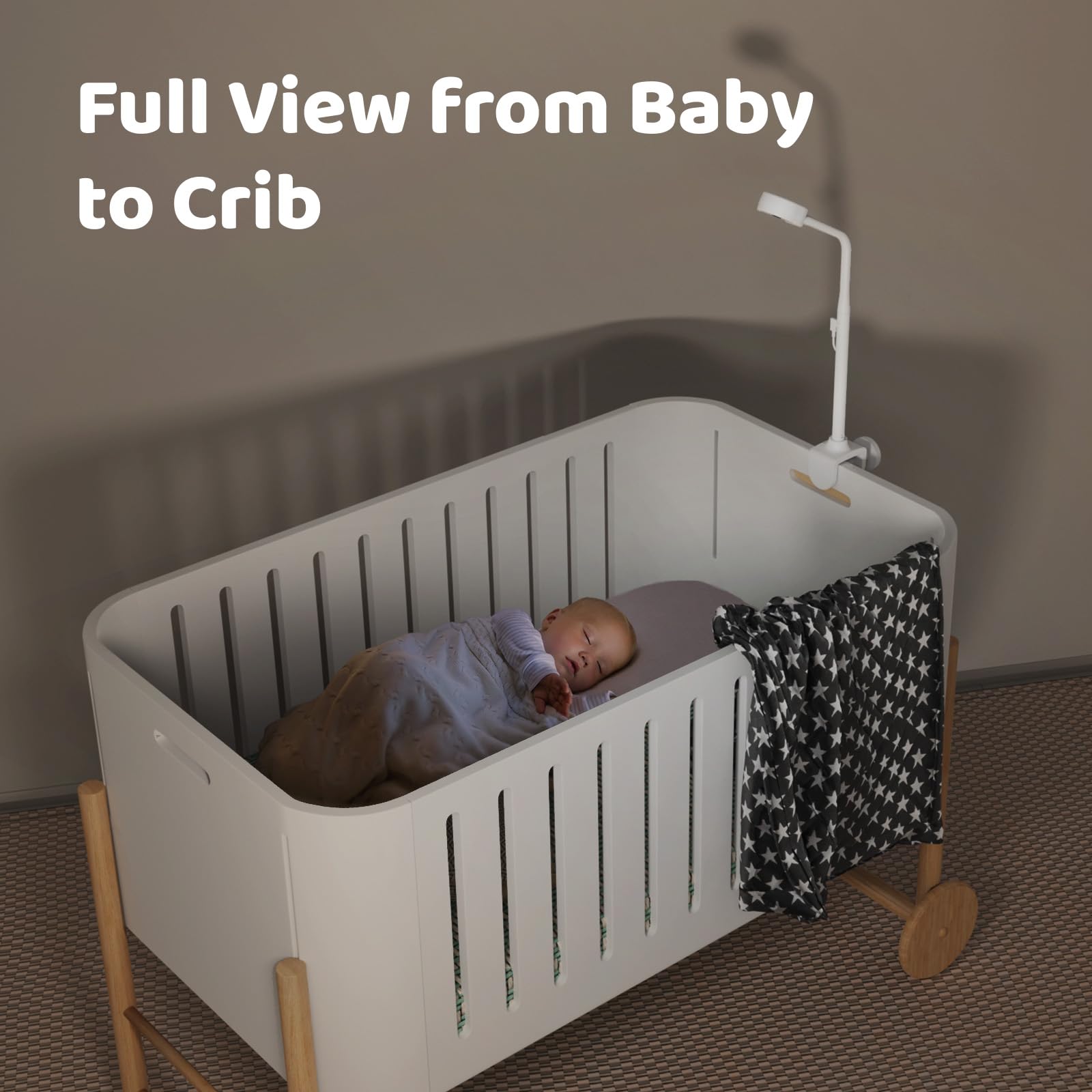 NETVUE Peekababy-environmental-sensor-sleep-trends shows temperature and humidity for nursery comfort