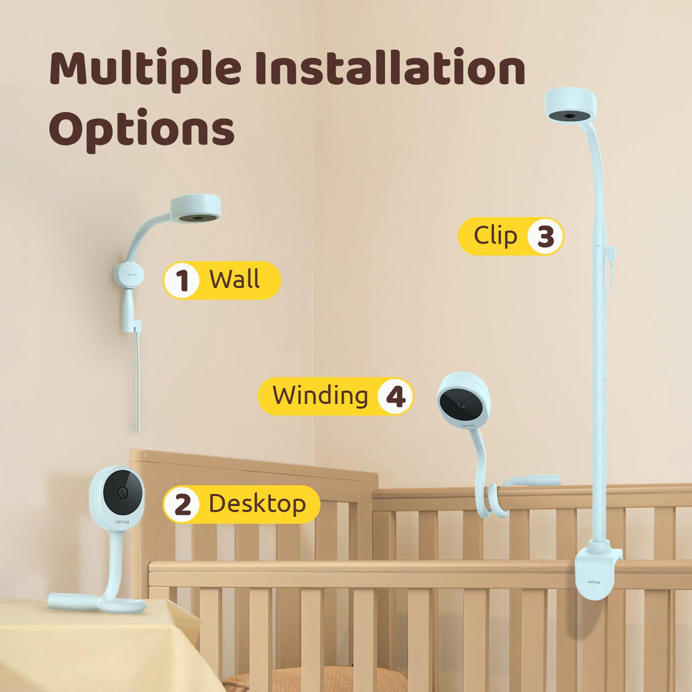 NETVUE Peekababy live stream shared with up to 20 devices for family viewing.