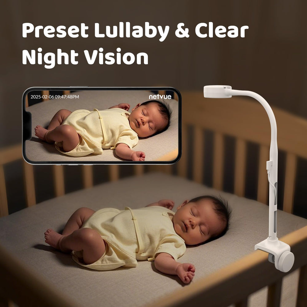 NETVUE Peekababy-two-way-talk allows soothing talk from any room