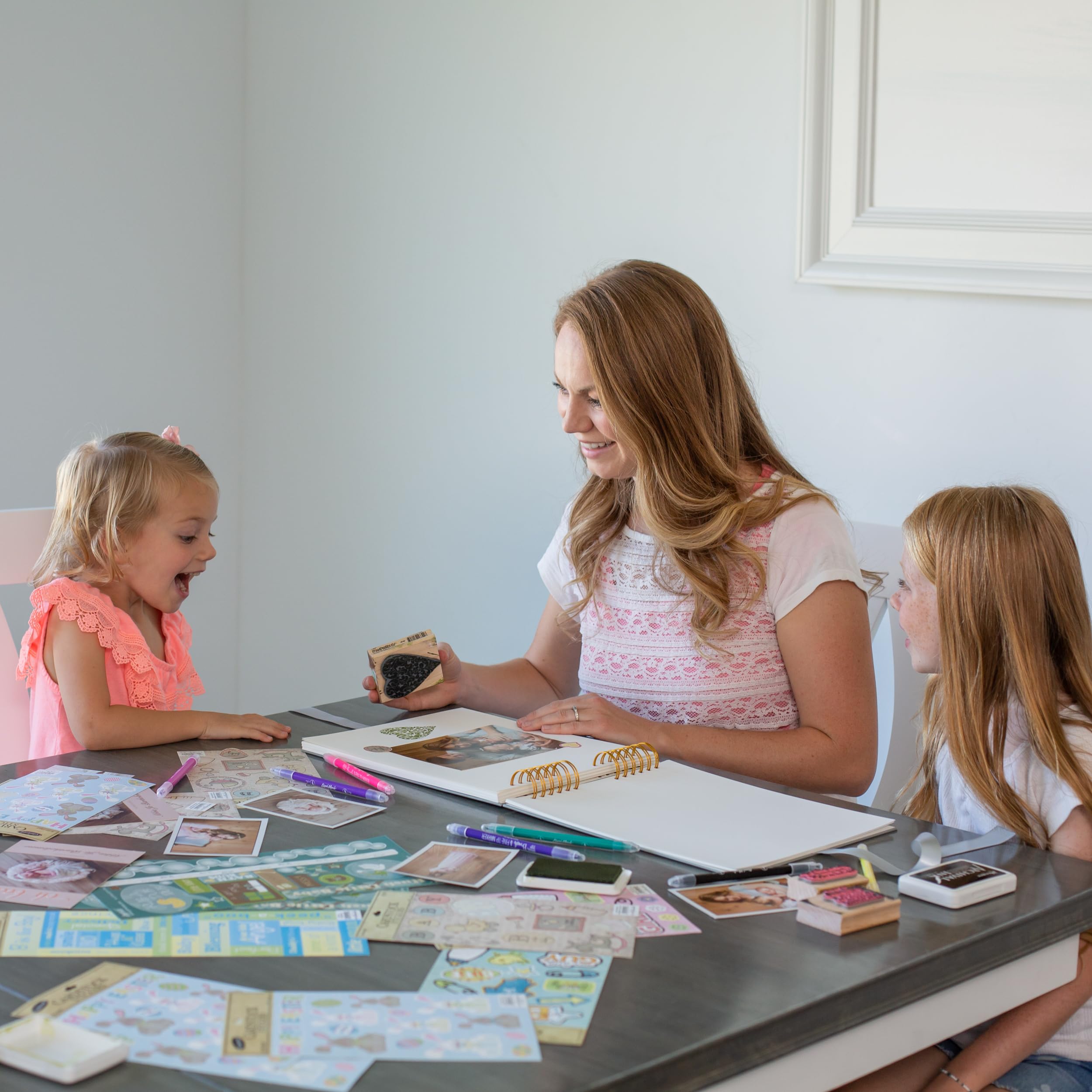 Never Ever Land scrapbook color candy yellow brightens baby showers or party guestbooks.