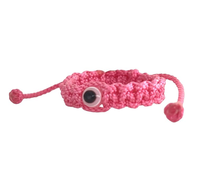 Newborn infant bracelet displaying color options red blue pink black