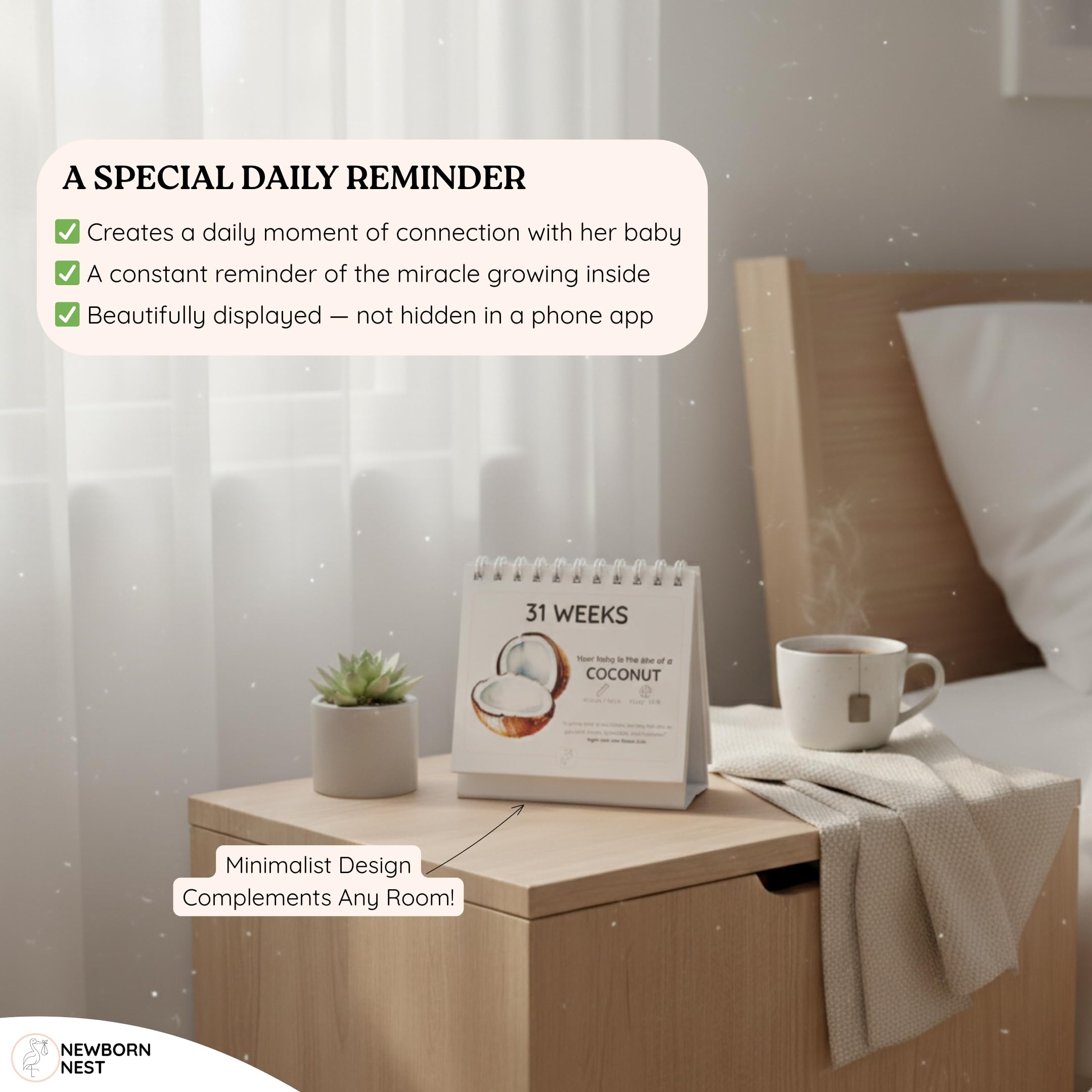 Newborn Nest symptom and appointment notes section helps stay organized