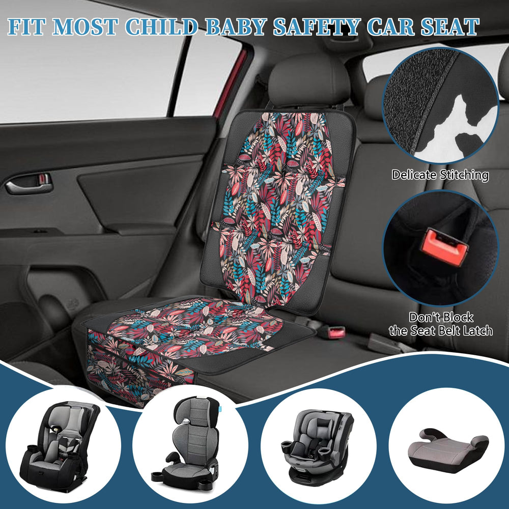 NEWFOM car seat protector features smooth edges for safe handling.