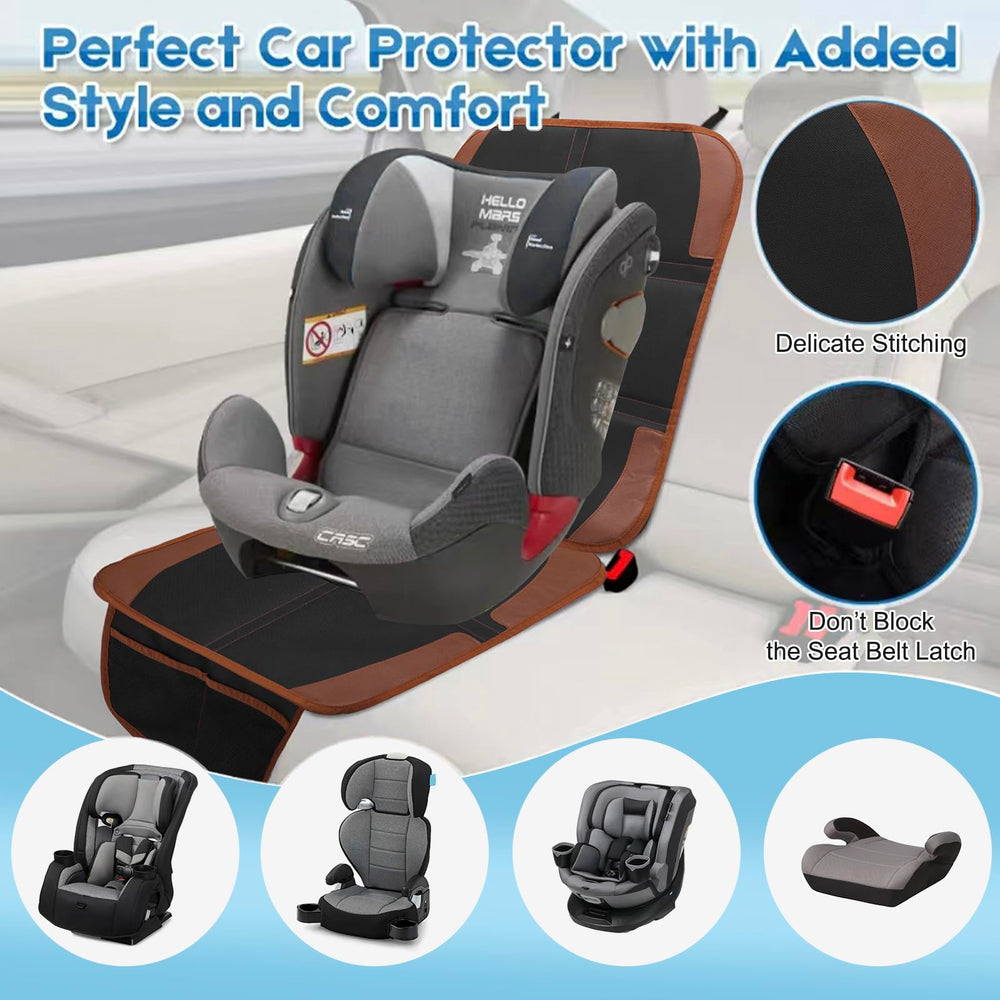 NEWFOM car seat protector easy install and quick adjustments