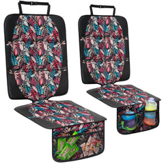 NEWFOM car seat protector with large coverage protects back seat from spills and indentations.