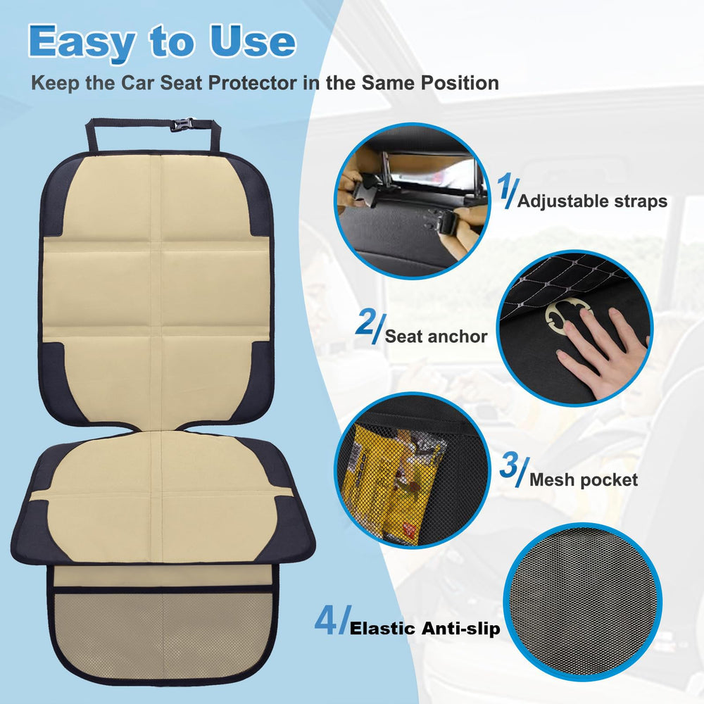 NEWFOM mesh pockets hold toys and wipes for quick access