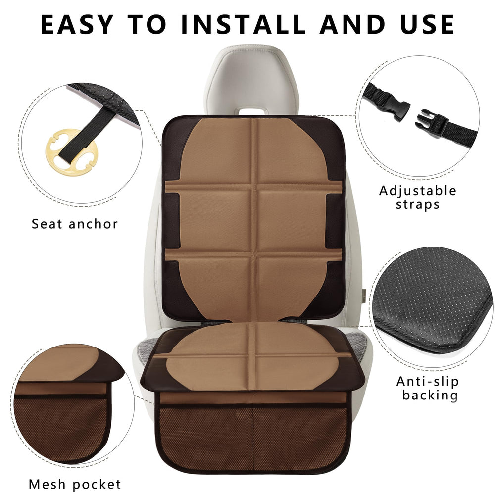 NEWFOM protector back with non-slip backing prevents sliding during baby rides.