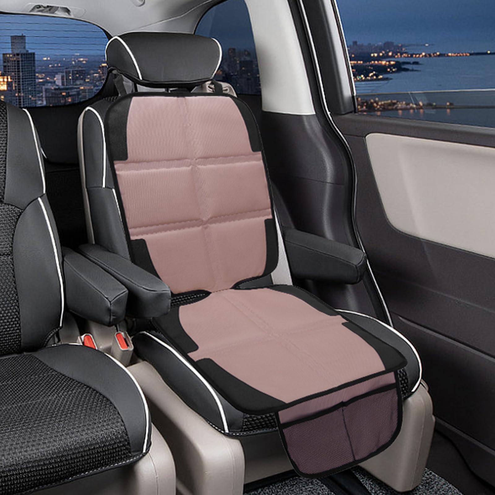 NEWFOM car seat protector rose-gold detail adds stylish touch